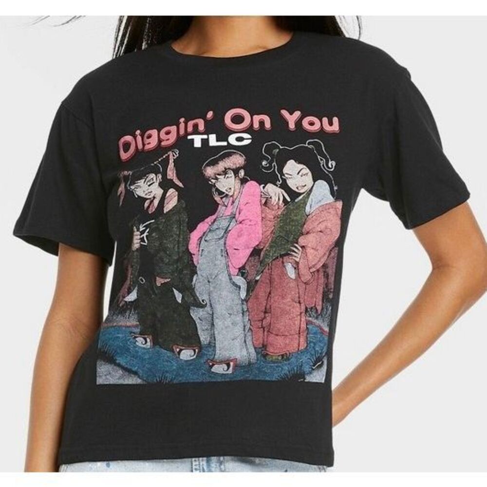 Women's TLC Diggin on You Short Sleeve Graphic T-Shirt Size XL‎